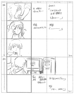 Serial Experiments Lain — Layer 02: Girls (Девочки) — раскадровка 85 (16:12–16:24)