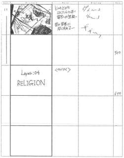 Serial Experiments Lain — Layer 04: Religion (Религия) — раскадровка 17 (02:18–02:29)