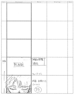 Serial Experiments Lain — Layer 05: Distortion (Искажение) — раскадровка 52 (09:09–09:14)